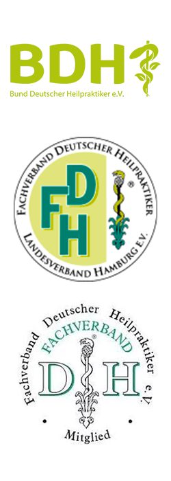 Heilpraktikerin in Hamburg Mitgliedschaften Verband Logos